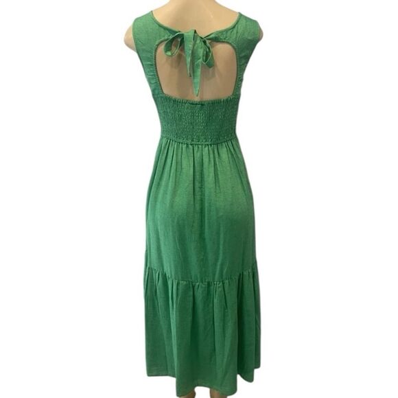 Sincerely Jules Vibrant Green Midi Dress new with tags size small - Picture 2 of 8